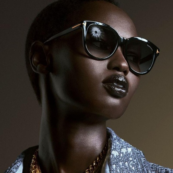 NEW TOM FORD OLIVIA-02 FT0914/S 01B WOMEN’S SUNGLASSES TOM FORD TF914 01B - Picture 3 of 9